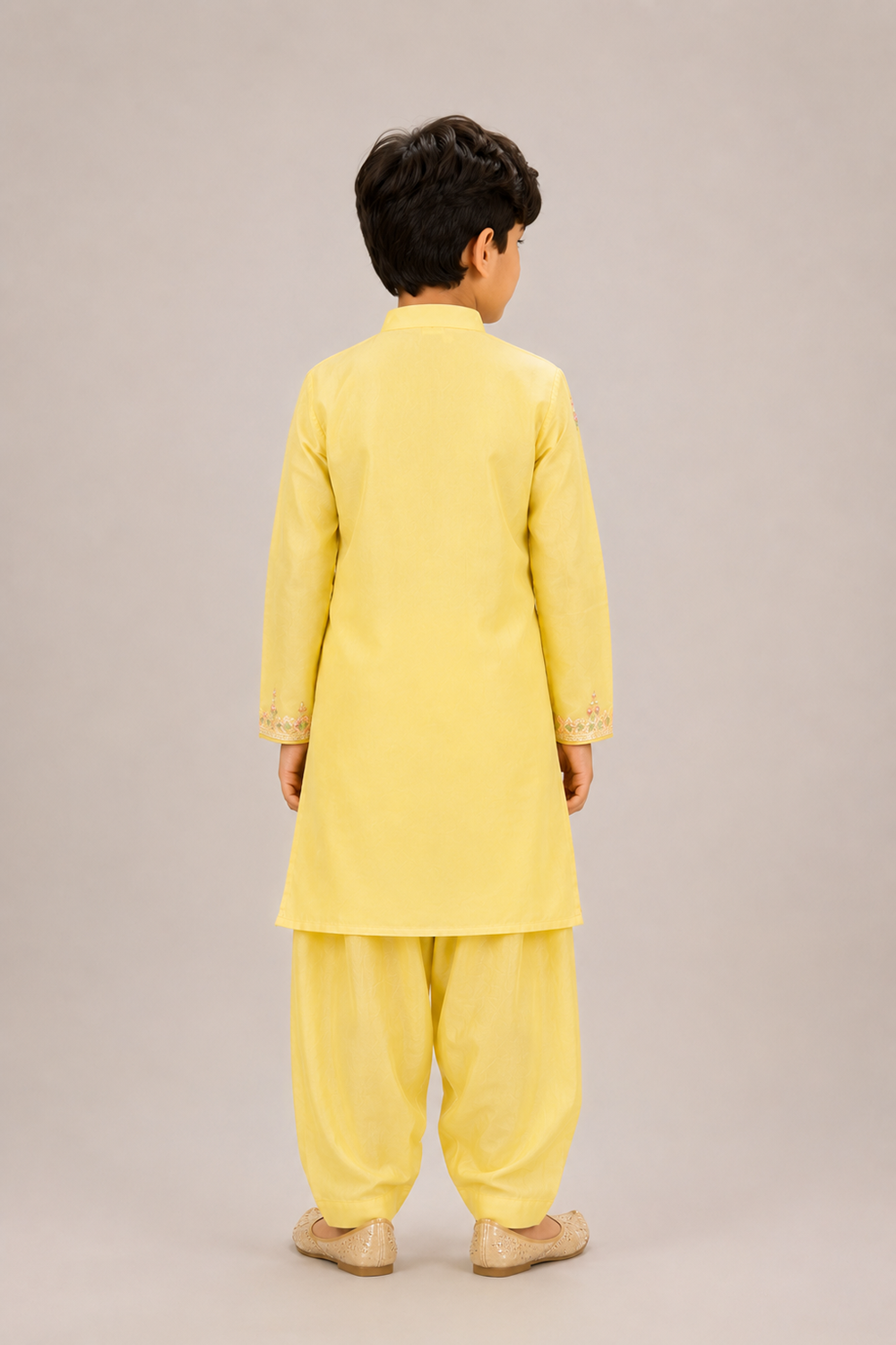 Sunshine Yellow Kurta Paired with Salwar