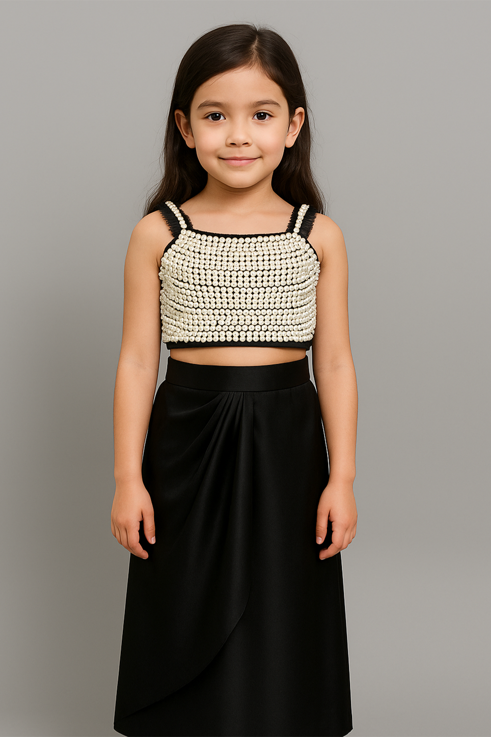 Heavy Yoke Embroidery Nd Dhoti Skirt