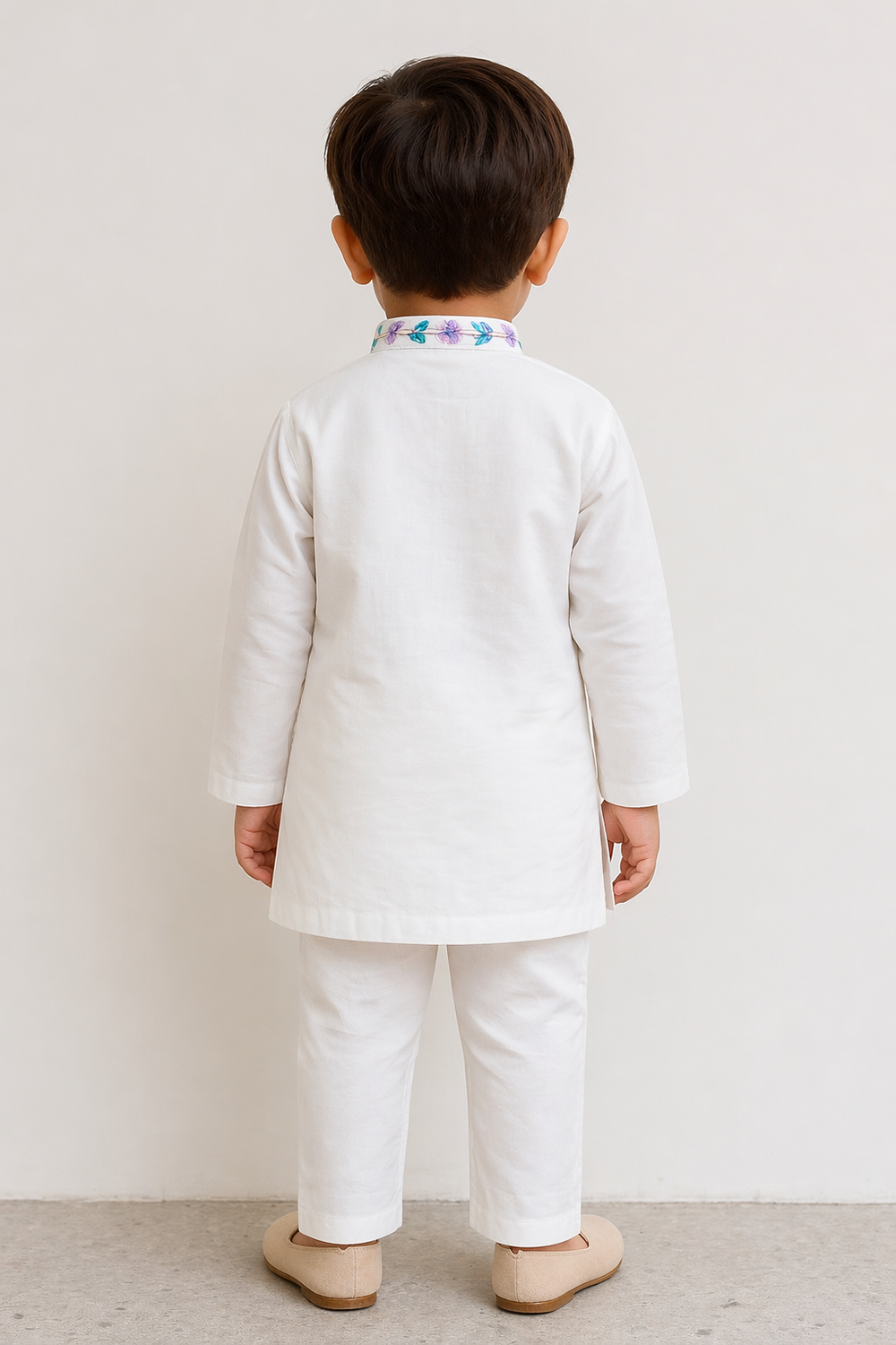 Standing Collar with Pocket Hand Embroidery