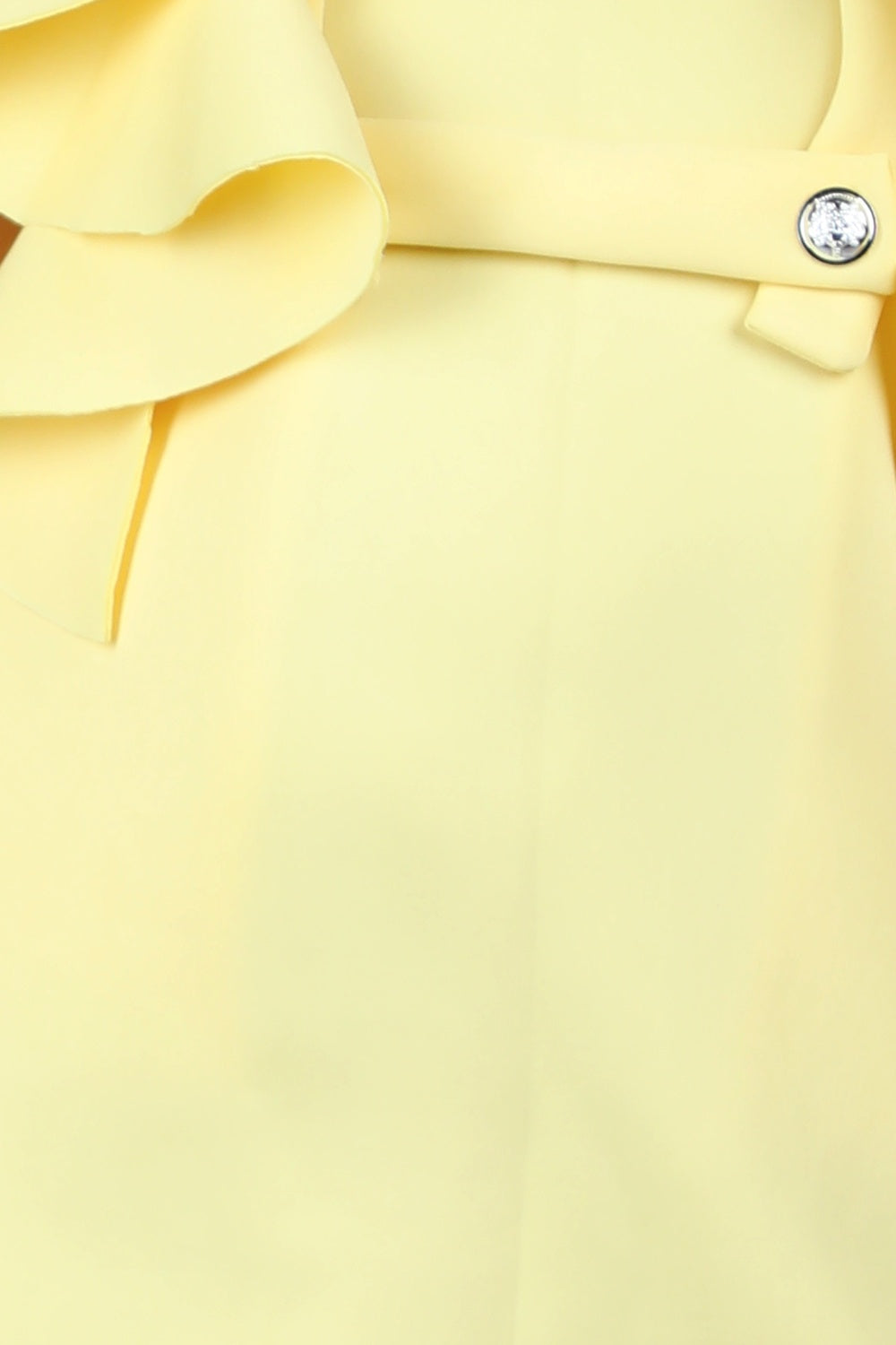 A Line Dress Embllished With Wavy Flaps