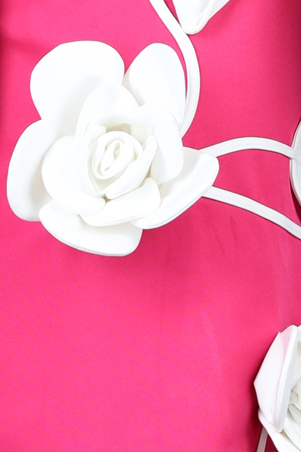 Dress Embellished With 3D Flower And Leafs