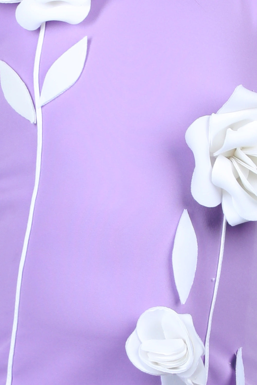 Dress Embellished With 3D Flower And Leafs