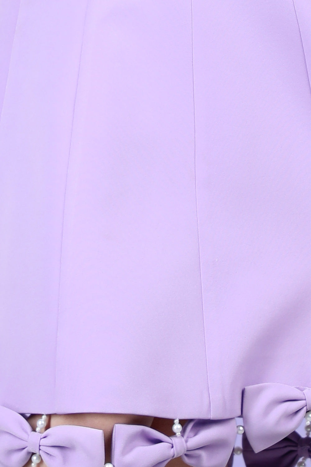A Line Dress Embllished With Bow All Over The Flair
