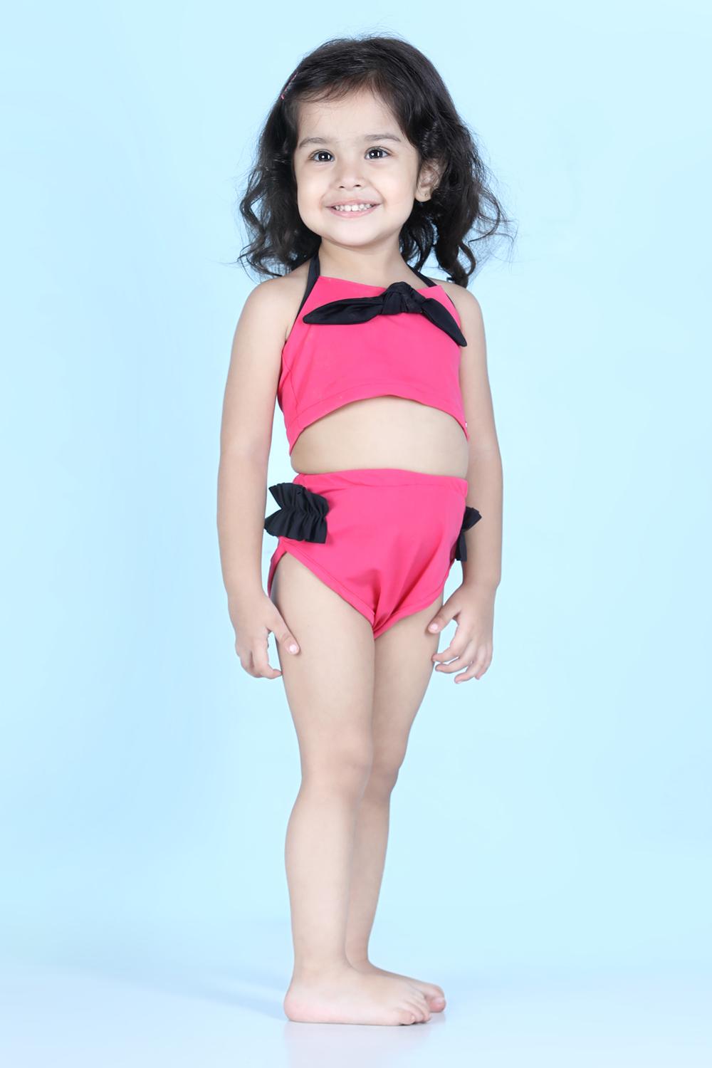 Two Piece Costume With Knot Detailing
