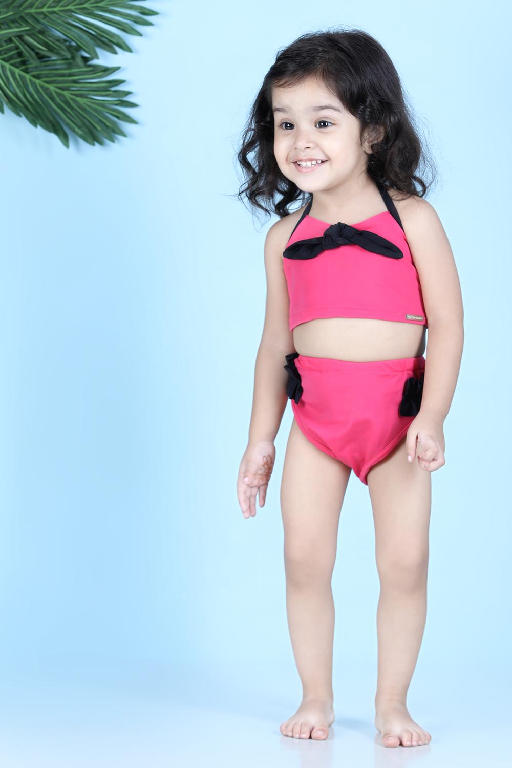 Two Piece Costume With Knot Detailing