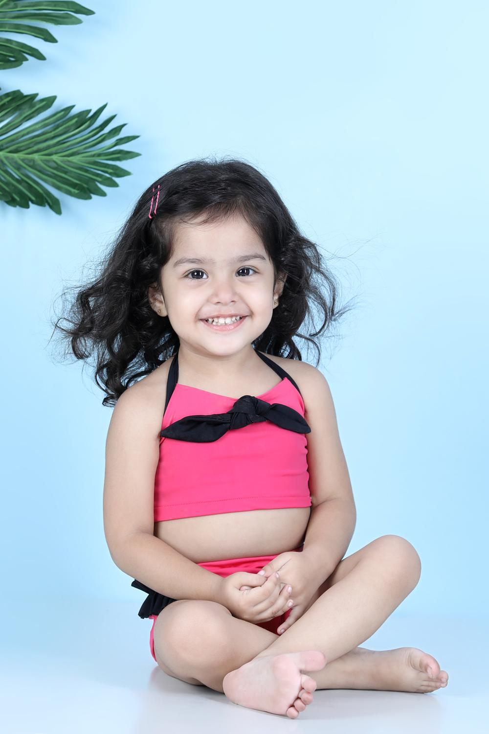 Two Piece Costume With Knot Detailing