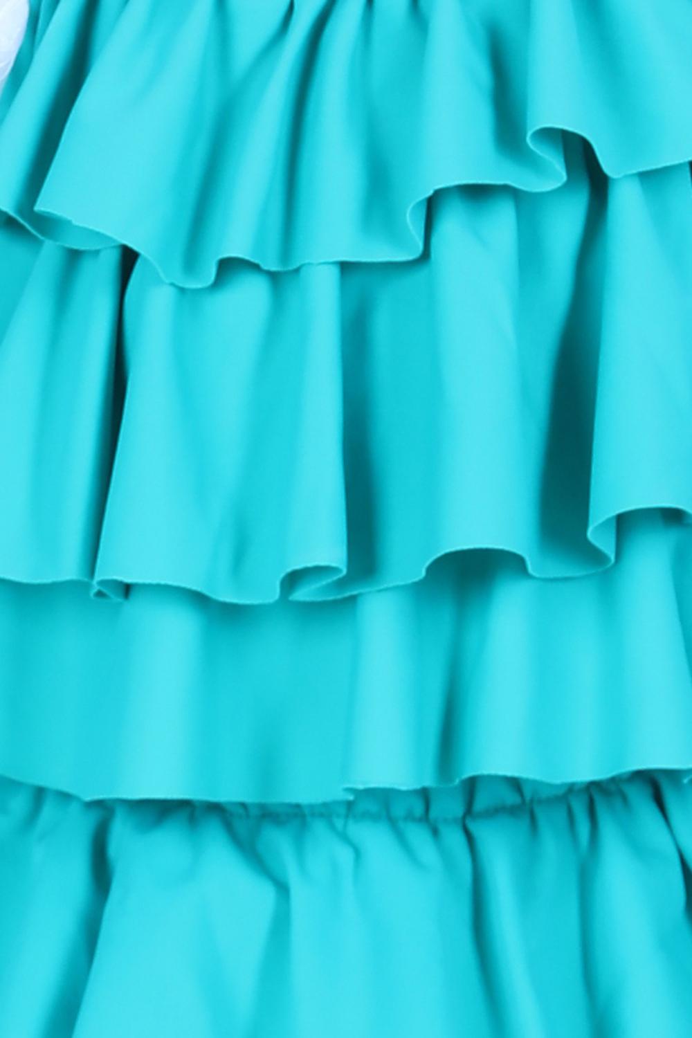 Two Piece Costume With Back Knot And Skirt