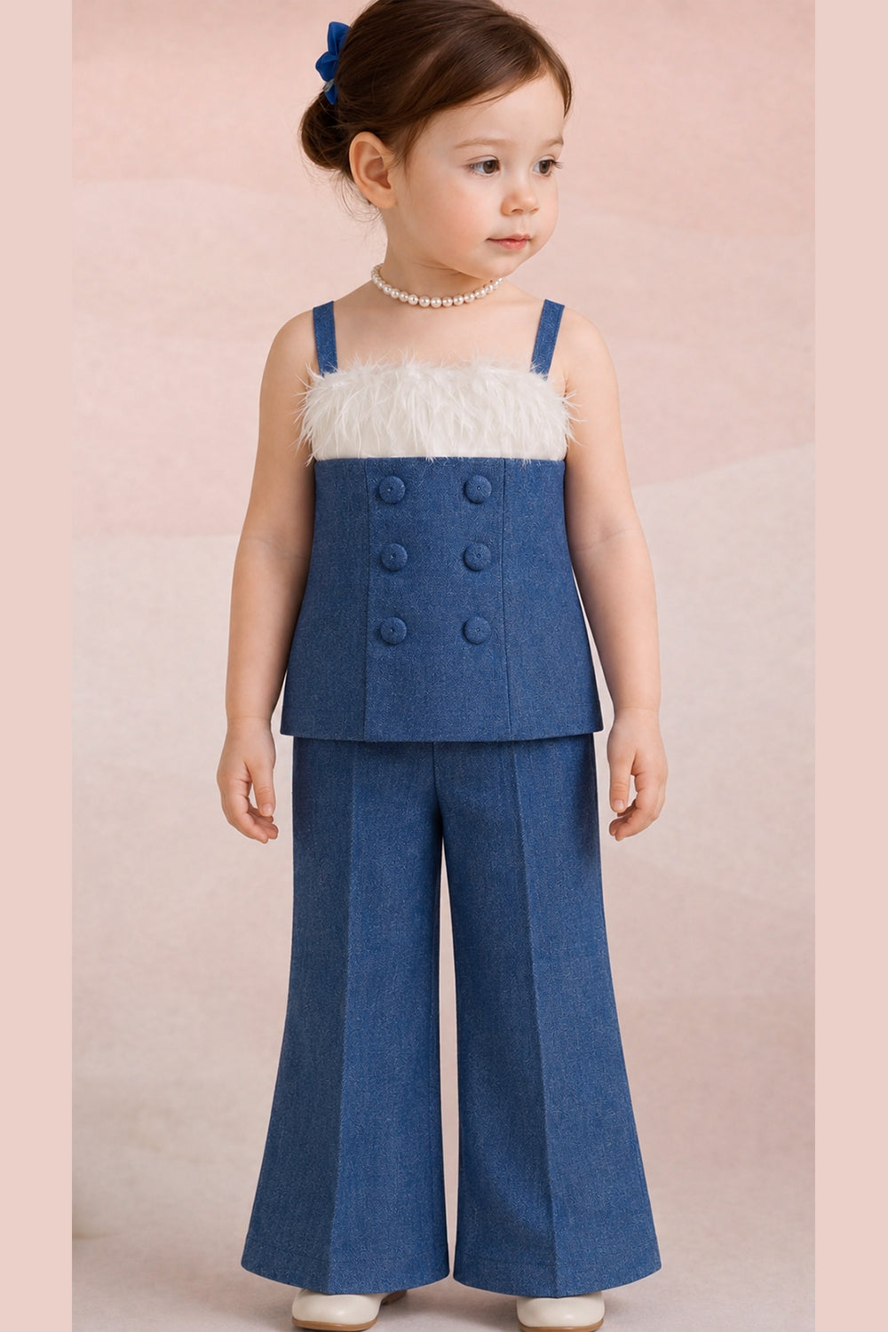Tube Top with Straight Pant
