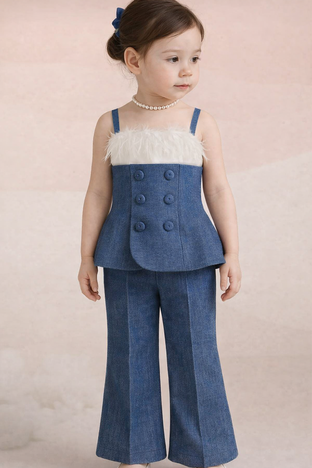 Tube Top with Straight Pant