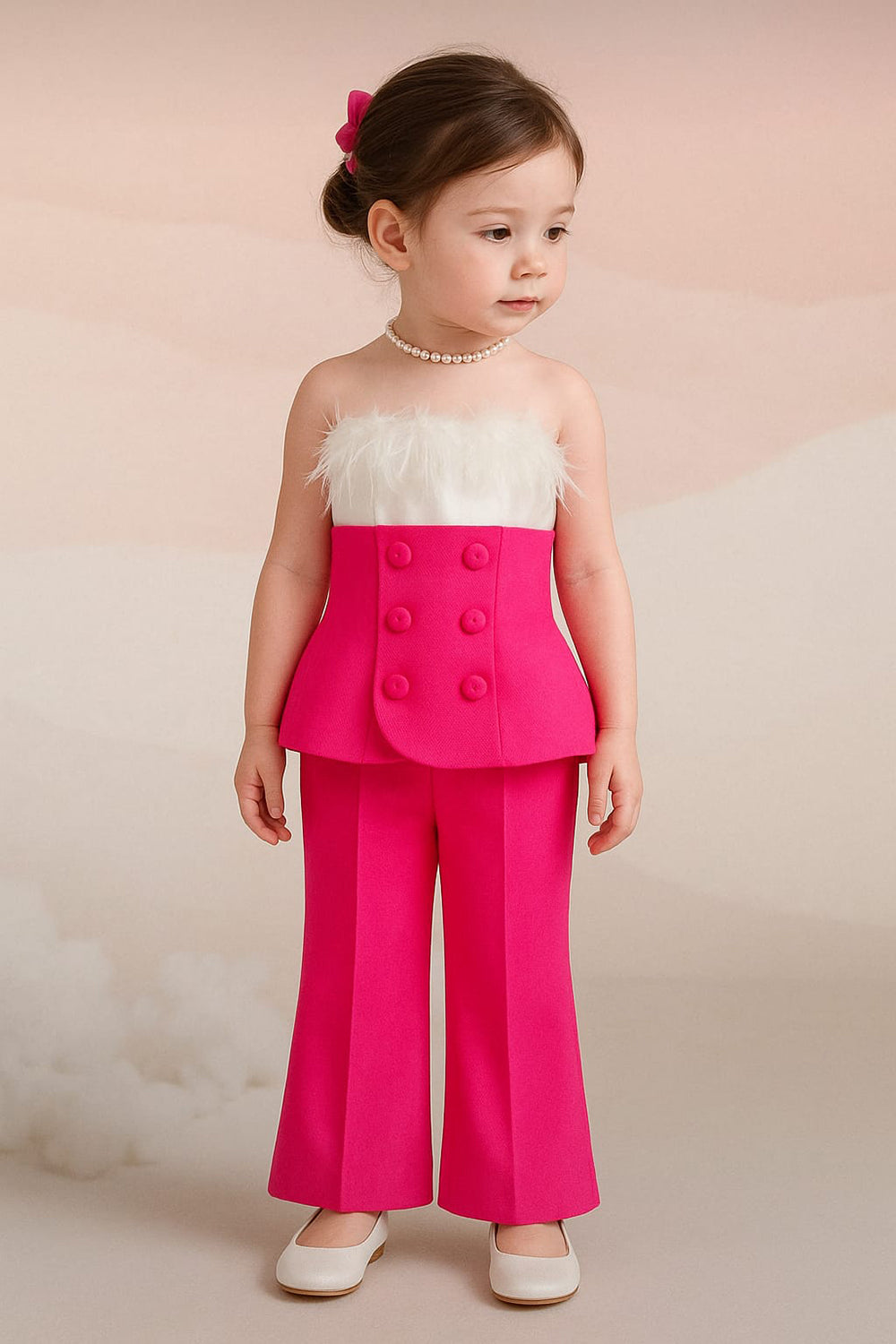 Tube Top with Straight Pant