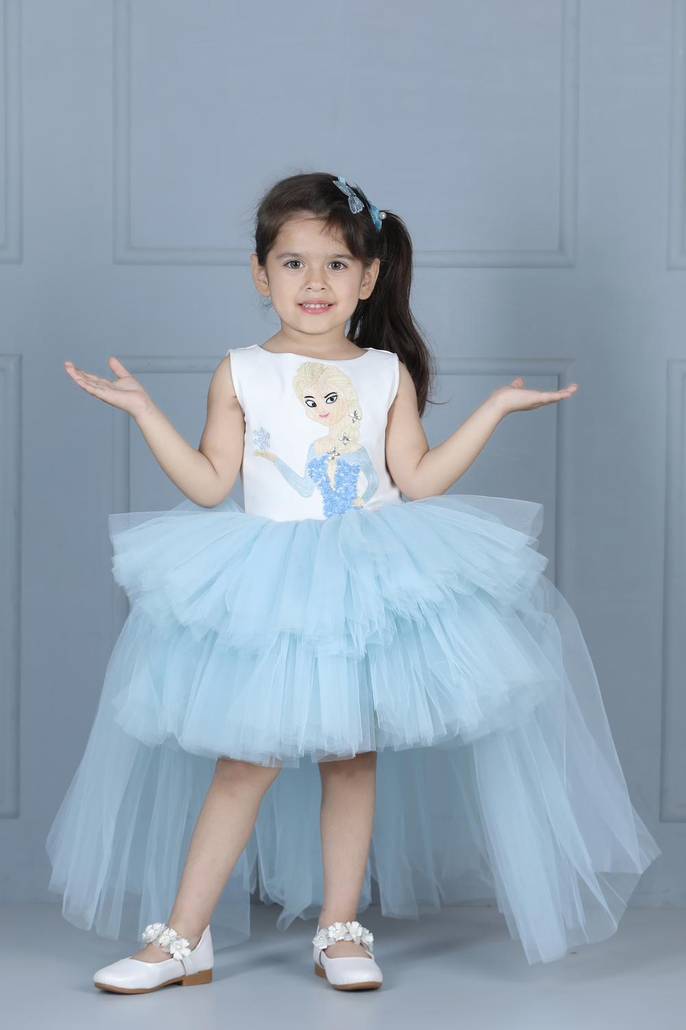 Elsa Dress With Net Flare