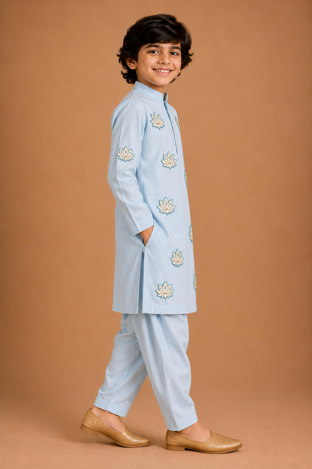 Ice Blue Kurta Pajama