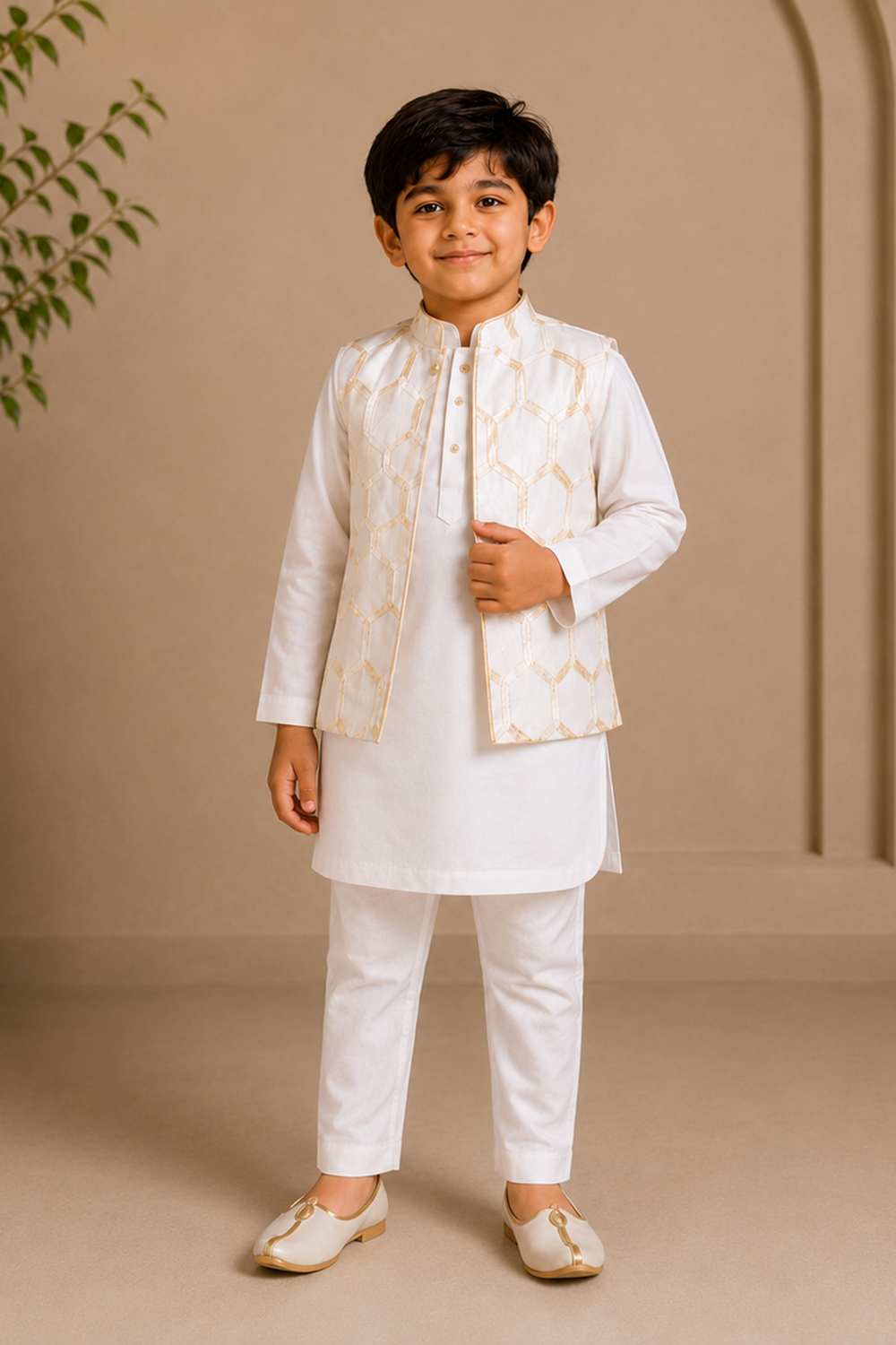 Kurta Pajama with Nehru Gotta Work Bandi