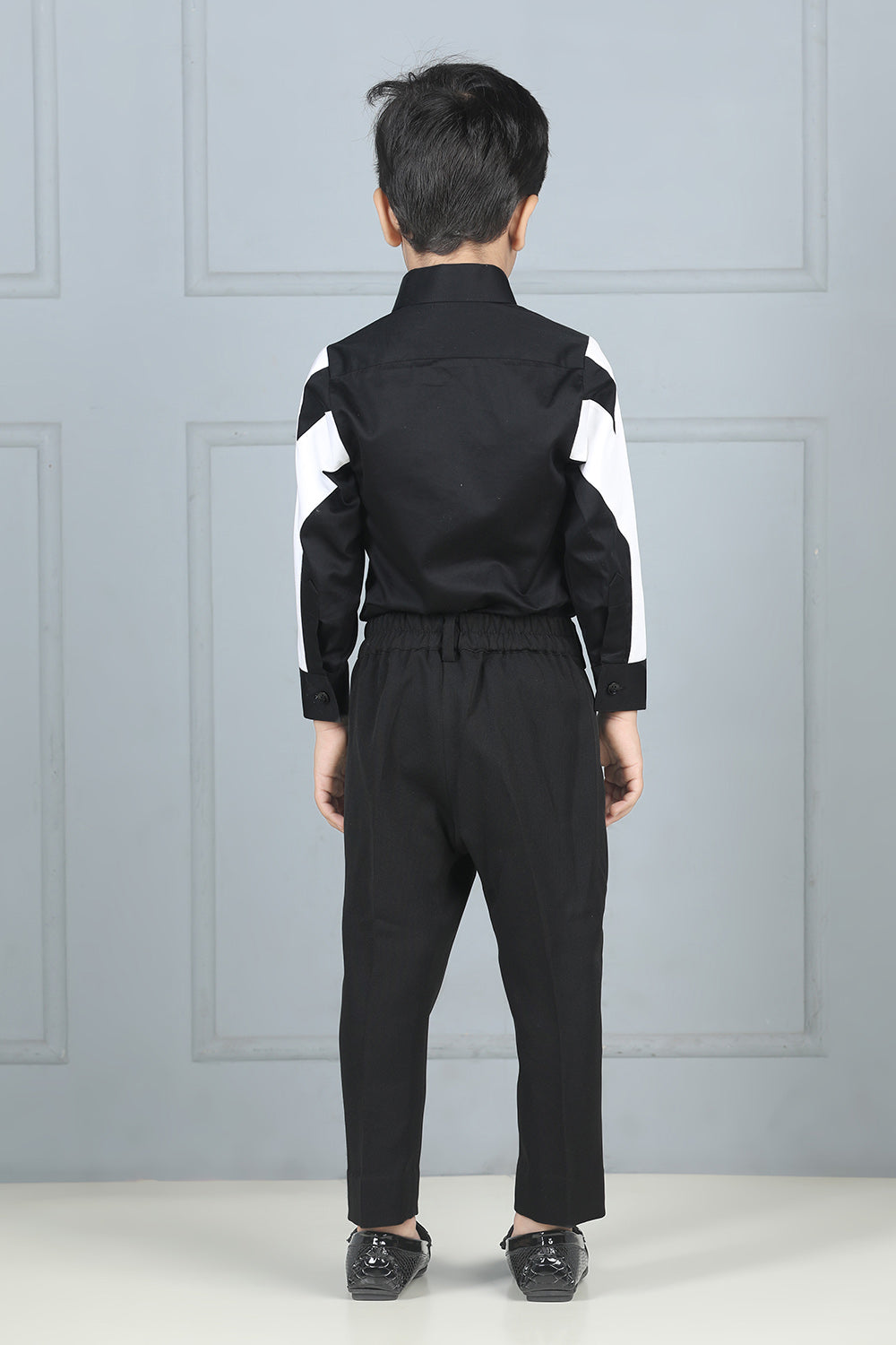 Black Shirt with Color Block