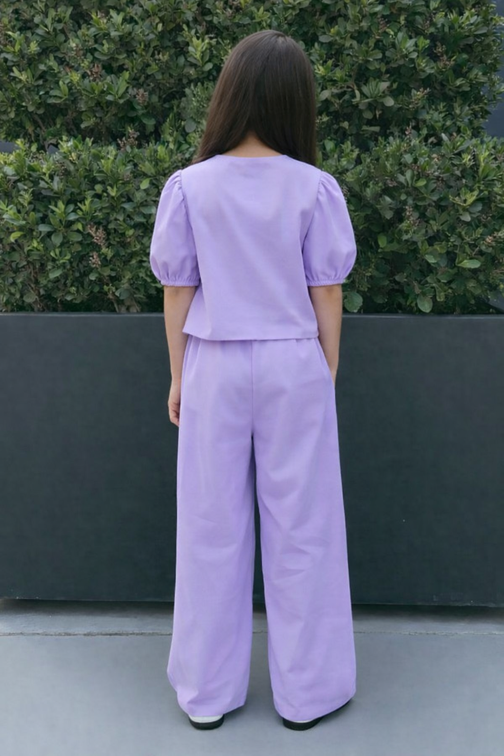 Lilac Co-ord Set with Bow Detailing