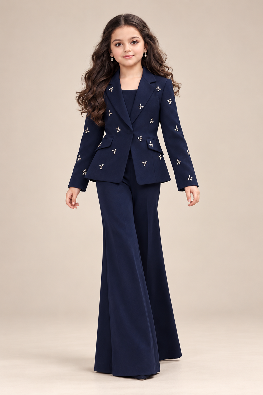 Modern Co-Ord with Delicate Handwork