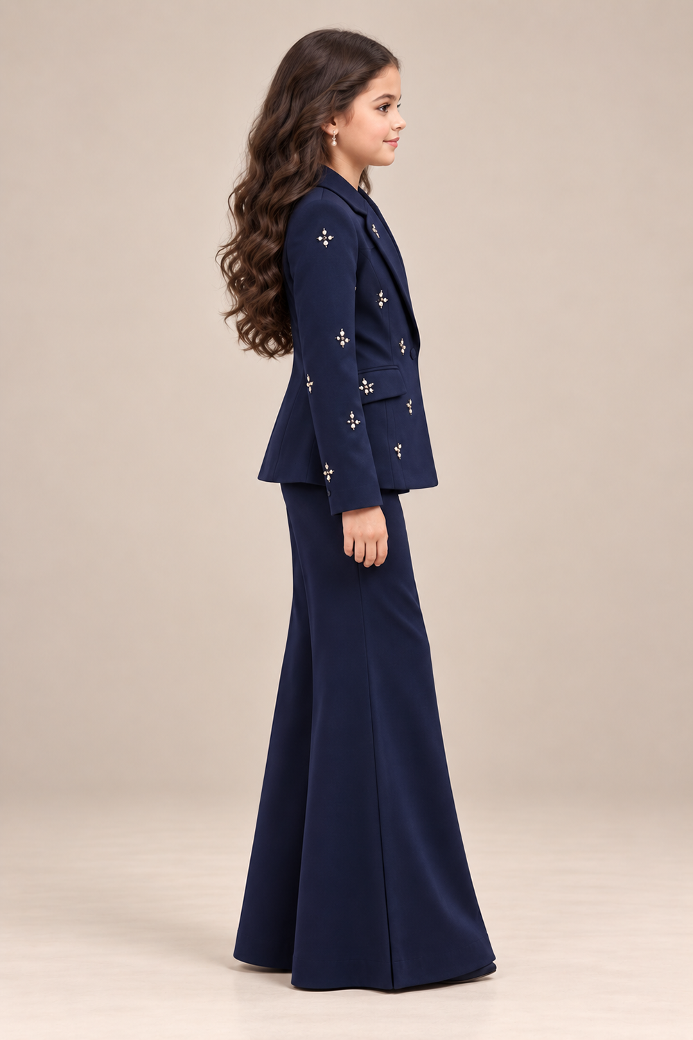 Modern Co-Ord with Delicate Handwork
