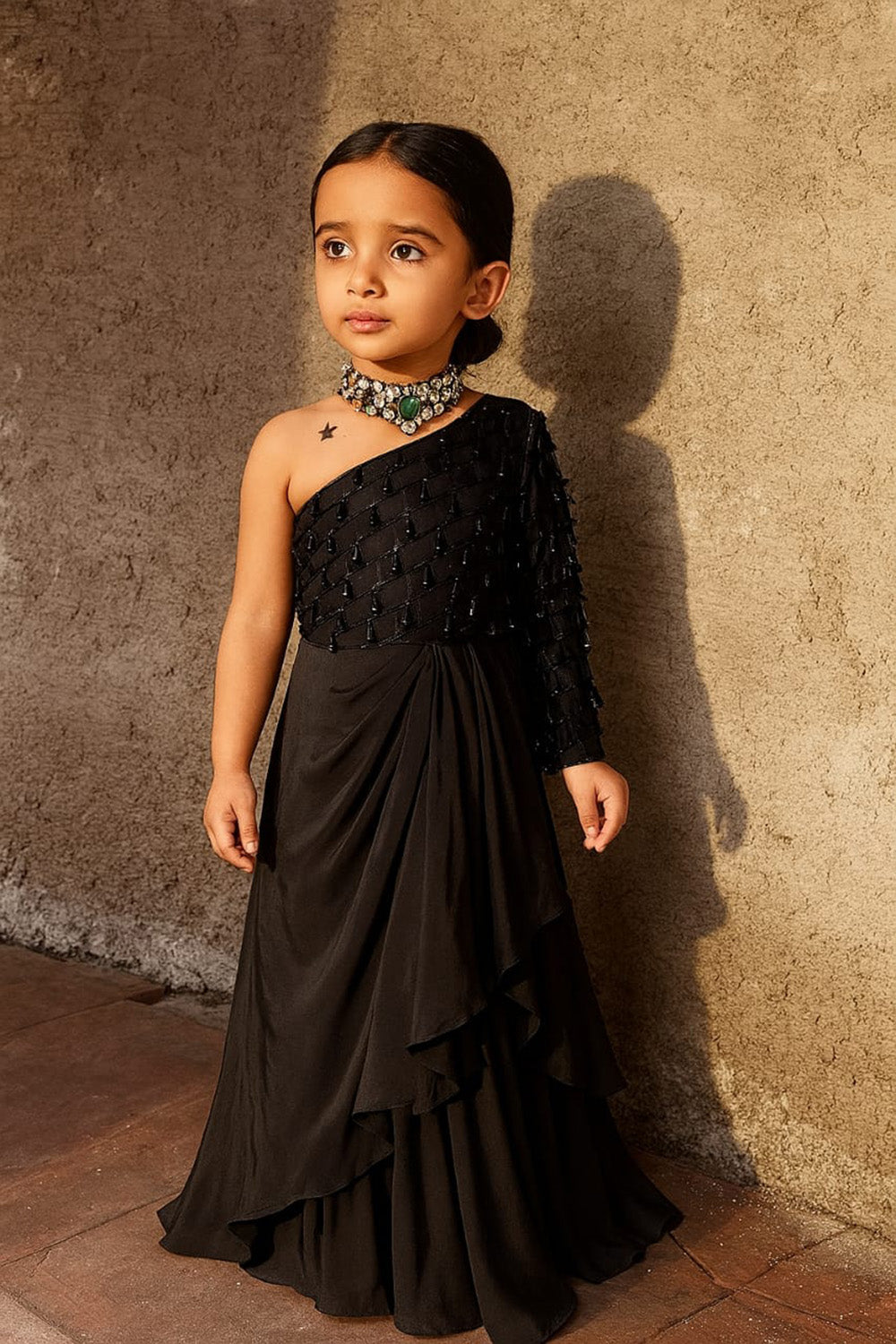 Off Shoulder Ampire Gown