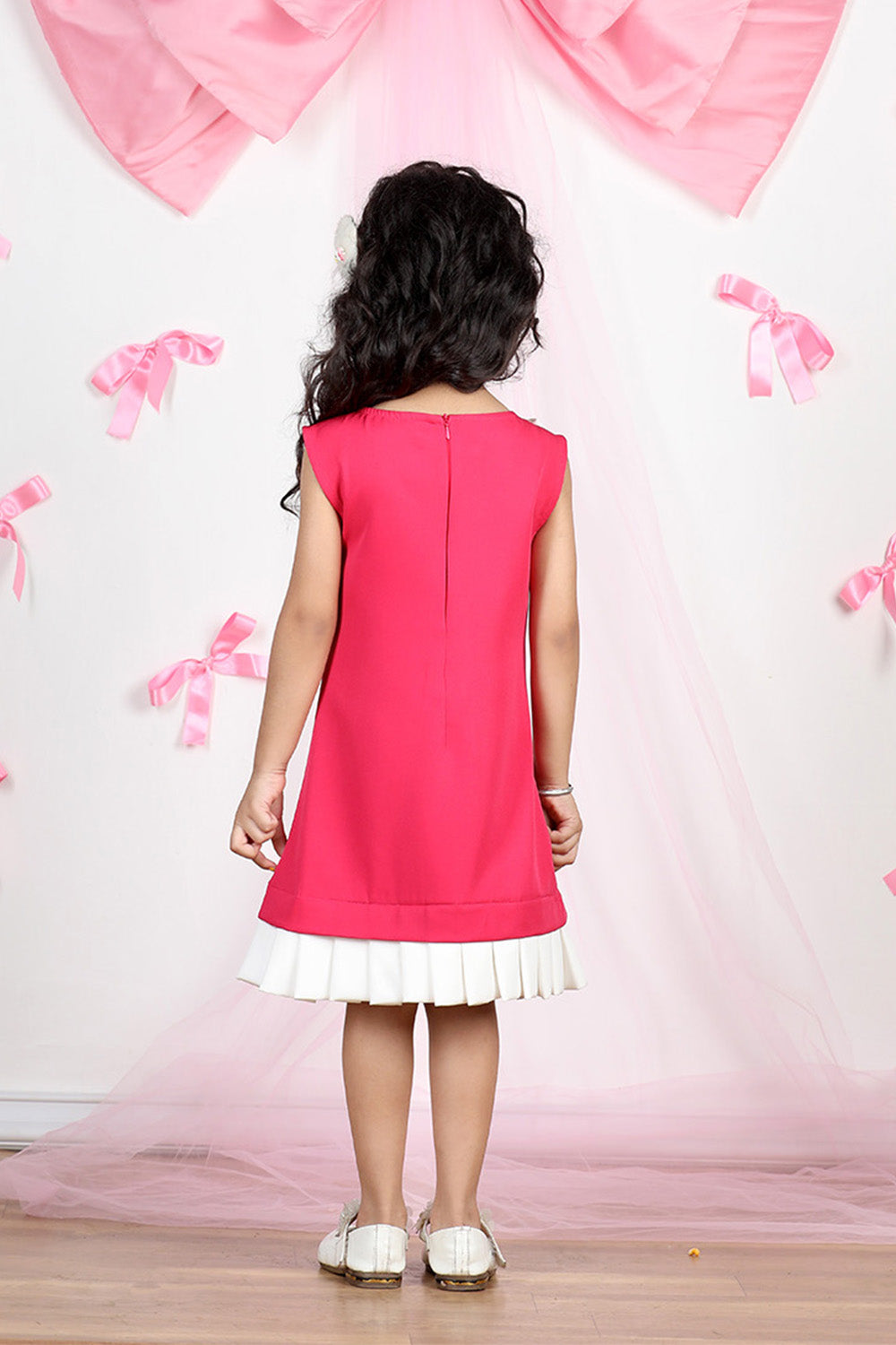 Pink Dress with Bow Detailing